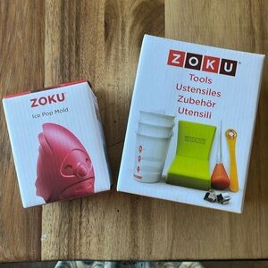 NWOT Zoku Quick Pop Tools and Zoku Ice Pop Mold